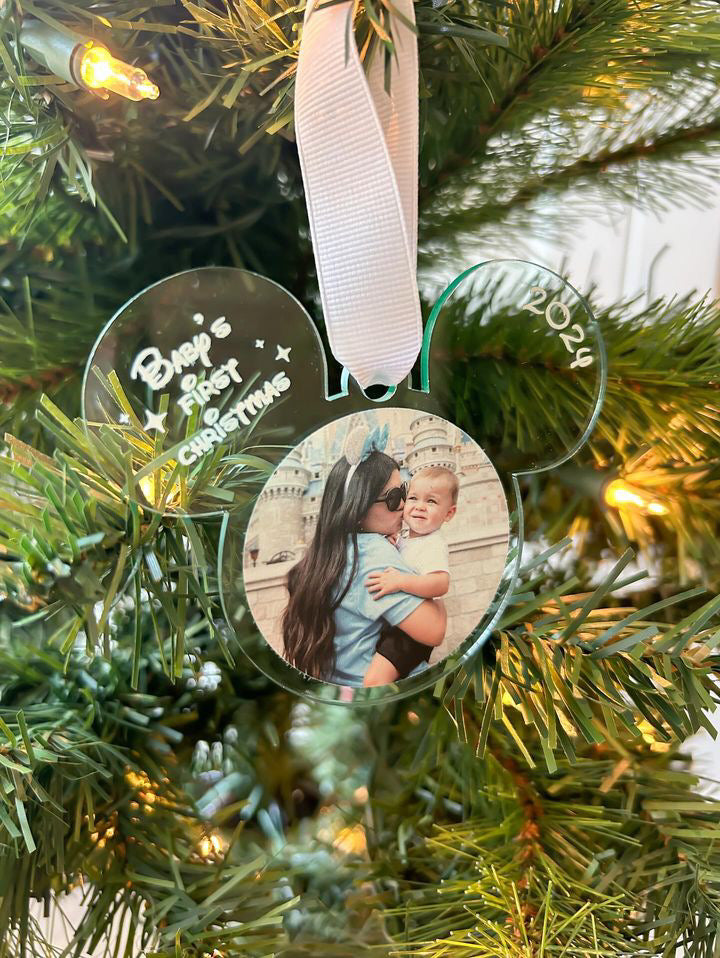 Baby's First Christmas Photo Ornament