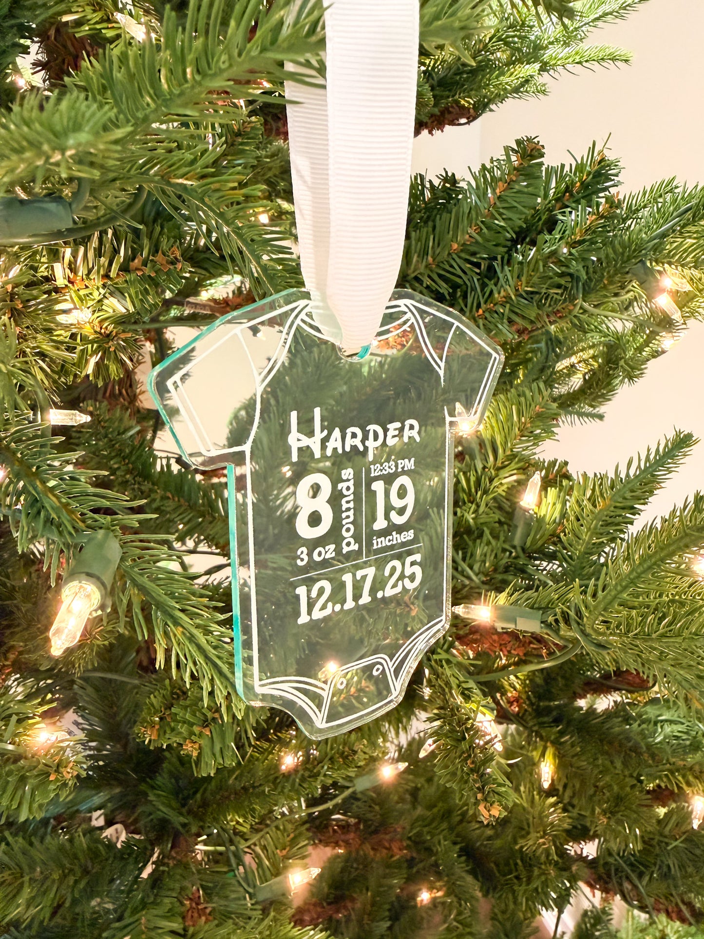 Baby's First Christmas Onesie Ornament