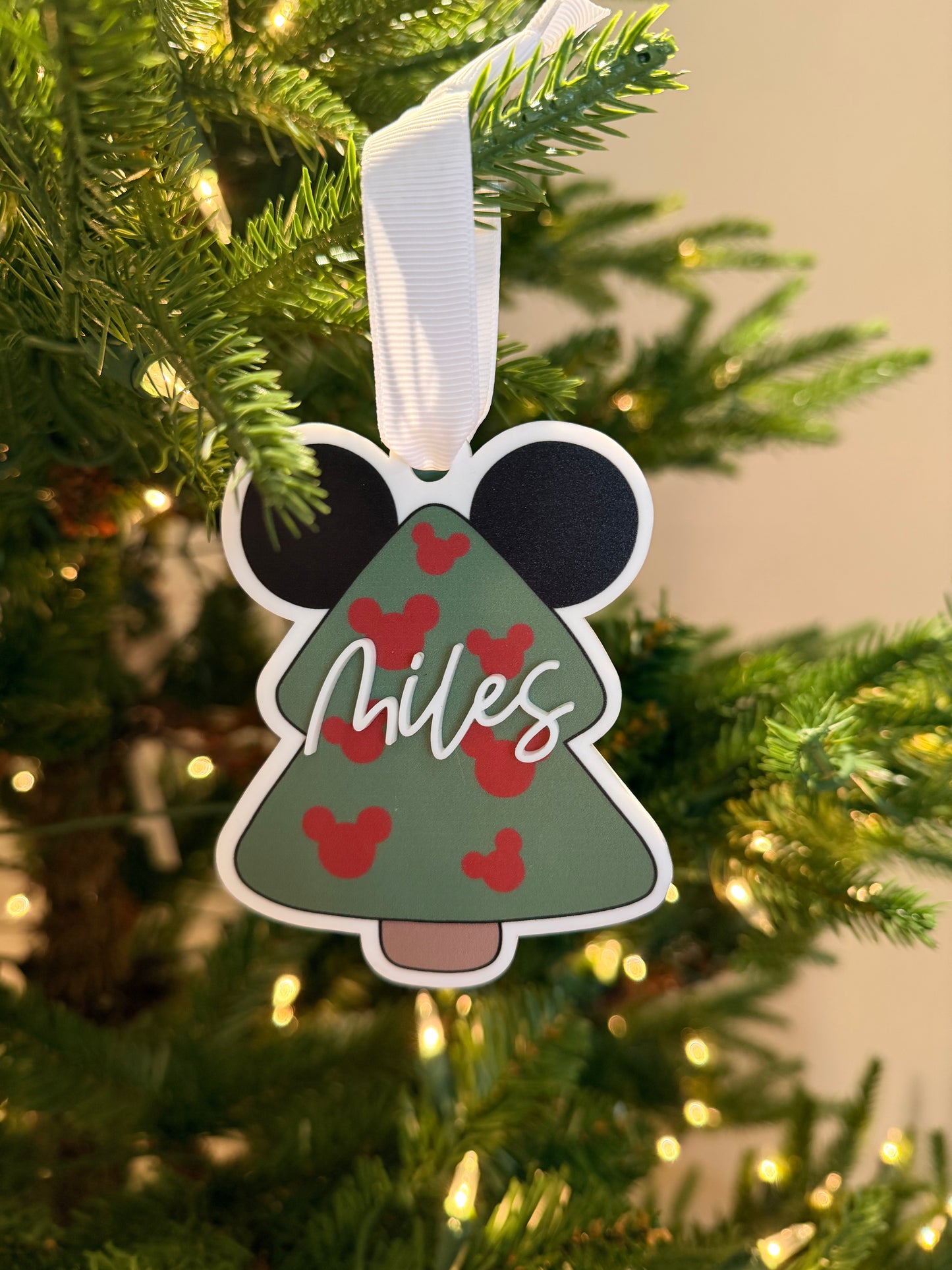 Personalized Mouse Tree Ornament
