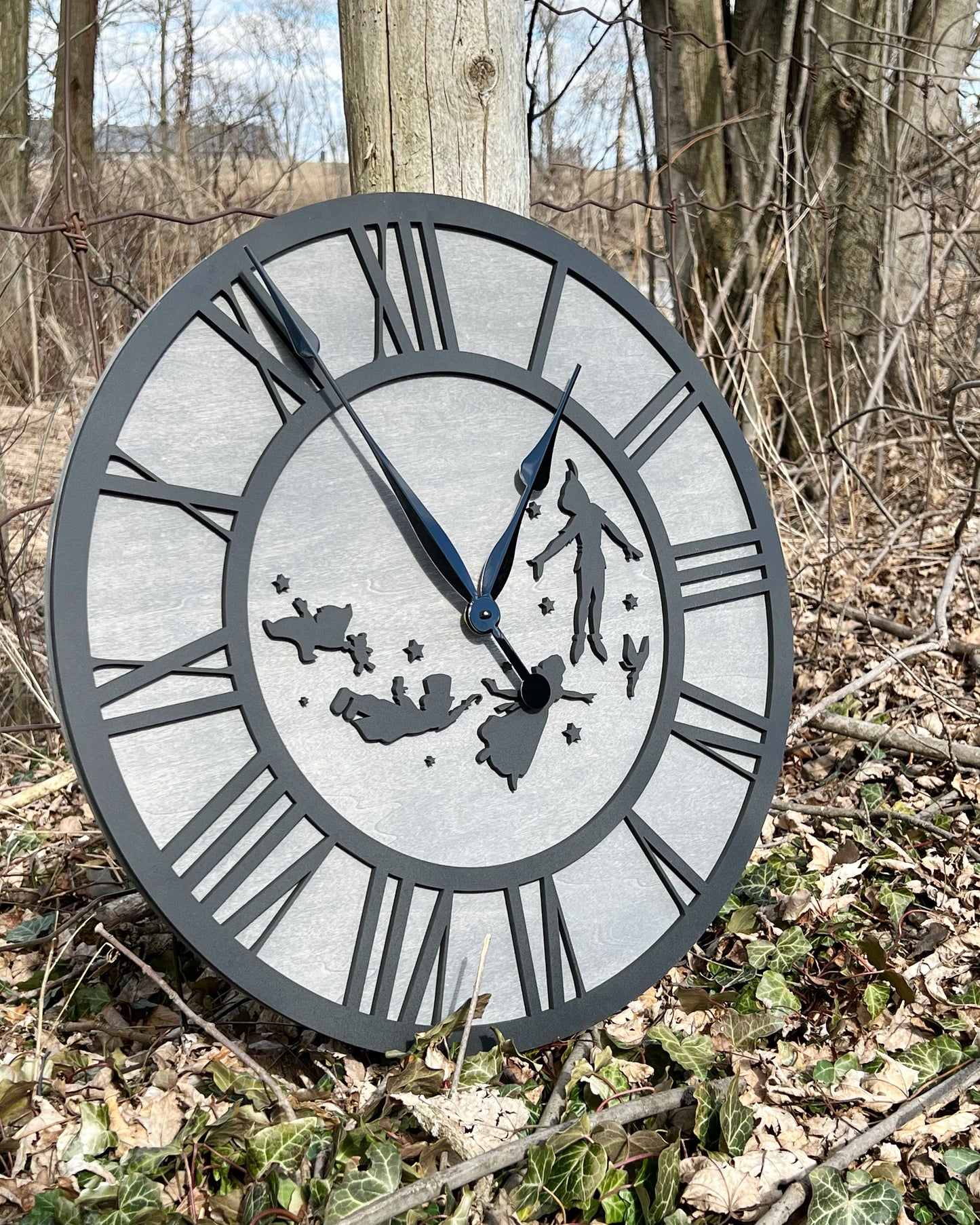 Neverland Farmhouse Clock