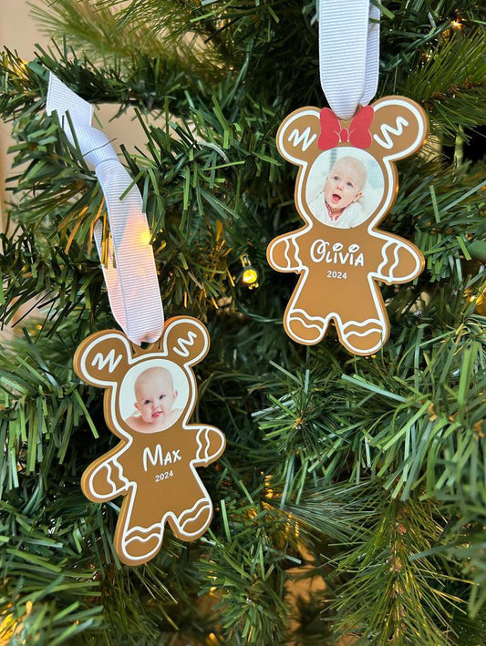 Gingerbread Photo Ornament