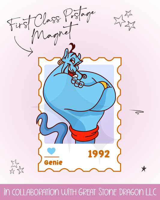 First Class Postage Magnet - Genie