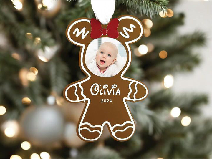 Gingerbread Photo Ornament