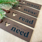 Something You Want, Wear, Need, Read Gift Tag Set