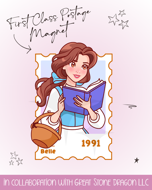 First Class Postage Magnet - Belle