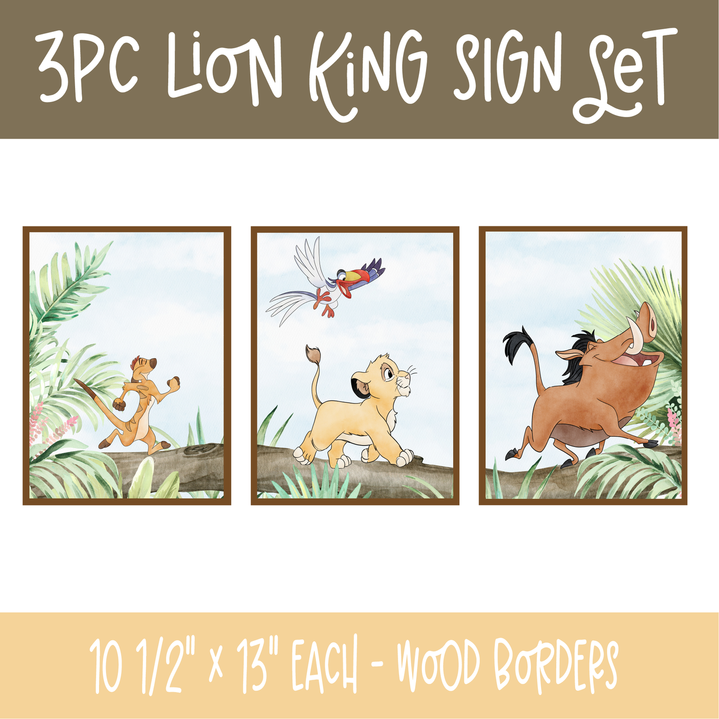 3pc Lion King