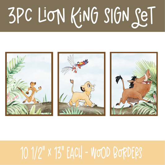 3pc Lion King