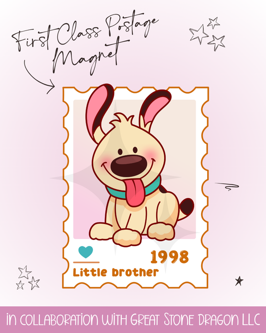 First Class Postage Magnet - Little Brother