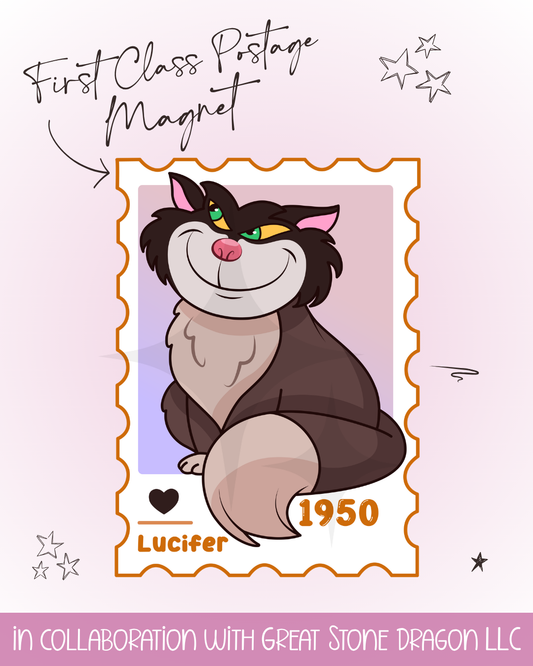 First Class Postage Magnet - Lucifer
