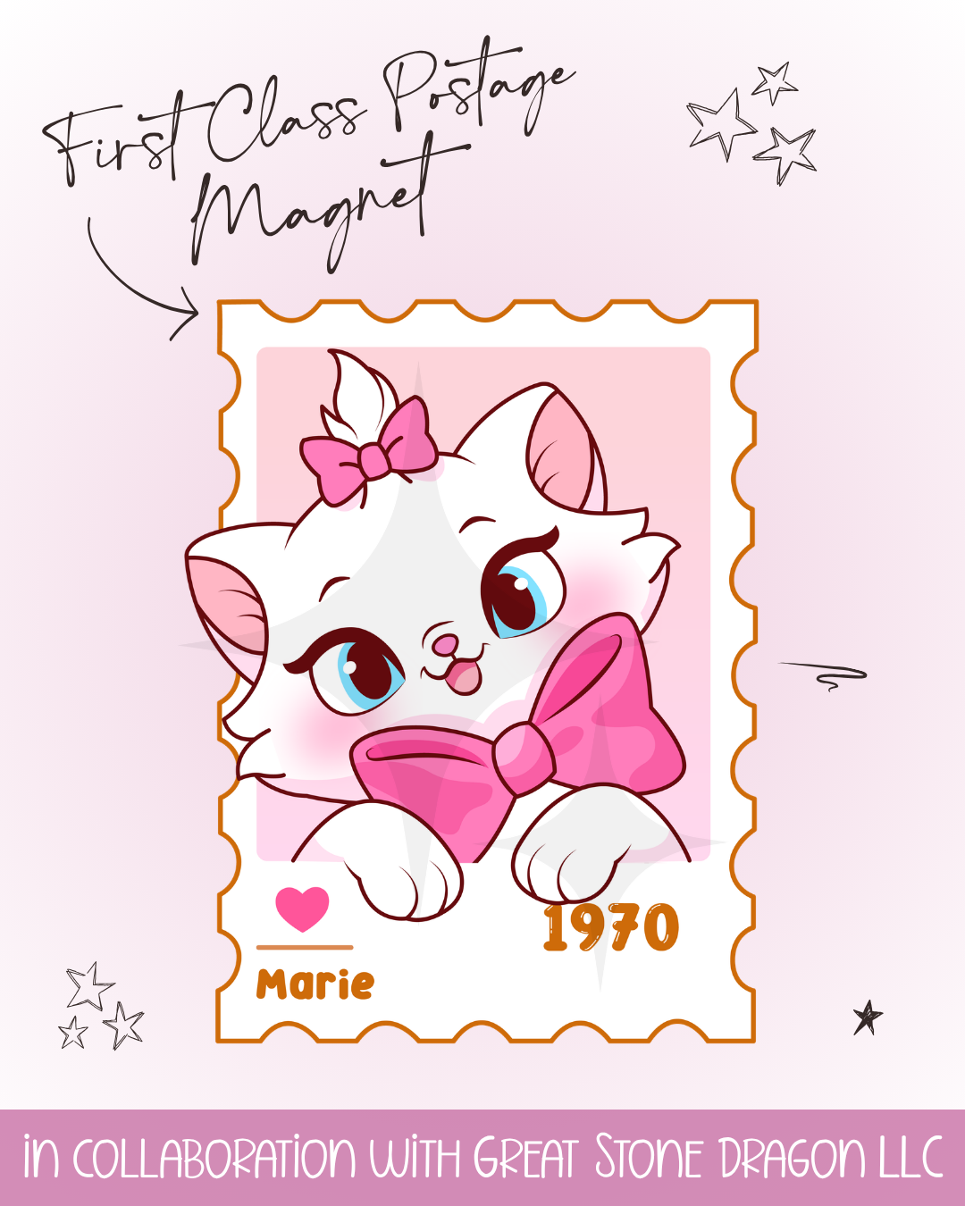 First Class Postage Magnet - Marie