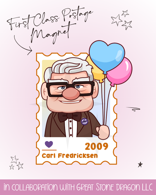 First Class Postage Magnet - Carl