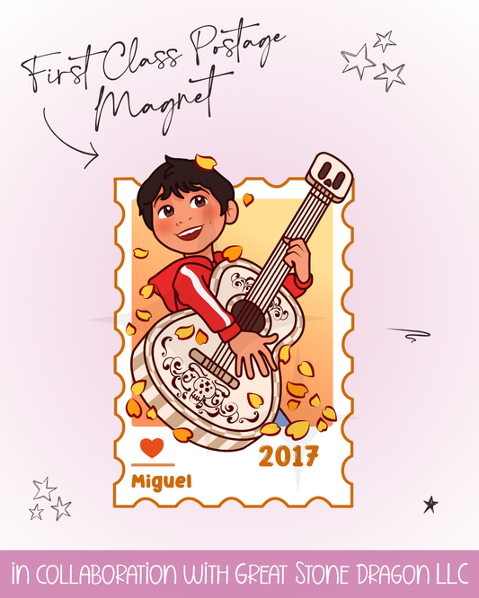 First Class Postage Magnet - Miguel
