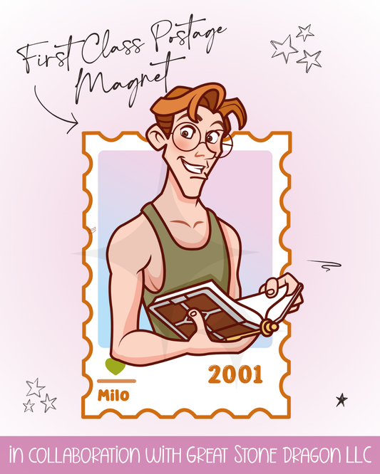First Class Postage Magnet - Milo