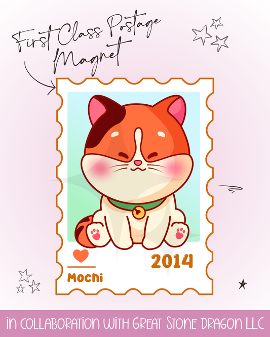 First Class Postage Magnet - Mochi