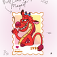 First Class Postage Magnet - Mushu