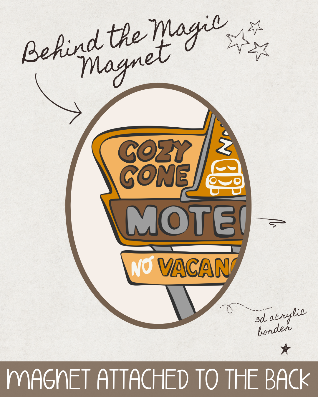 Behind the Magic Magnet - Cozy Cone