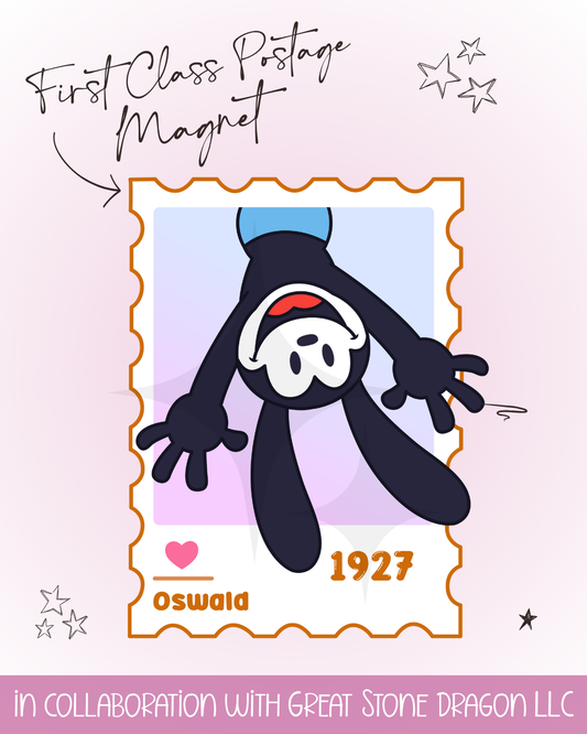 First Class Postage Magnet - Oswald