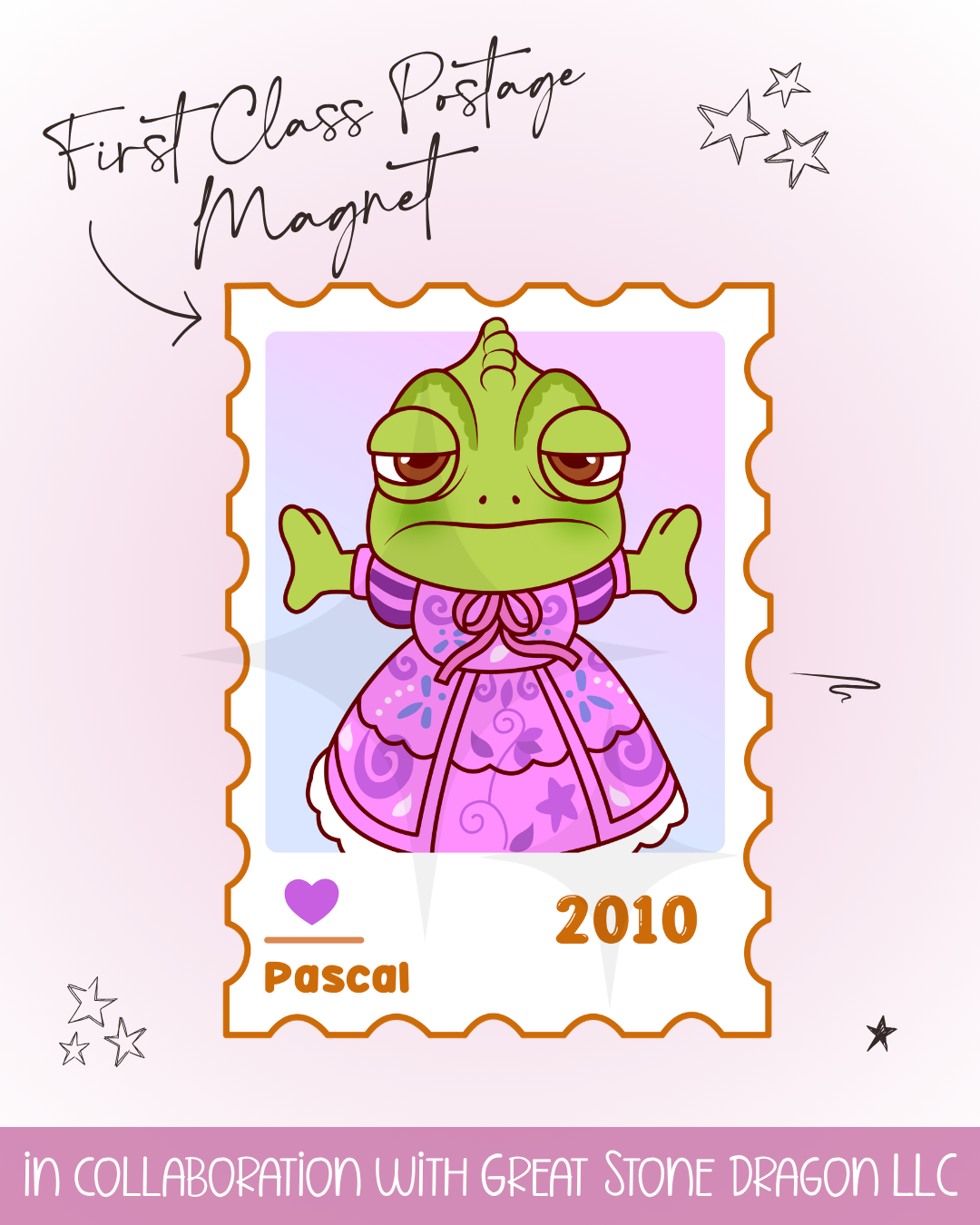 First Class Postage Magnet - Pascal