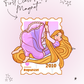 First Class Postage Magnet - Rapunzel