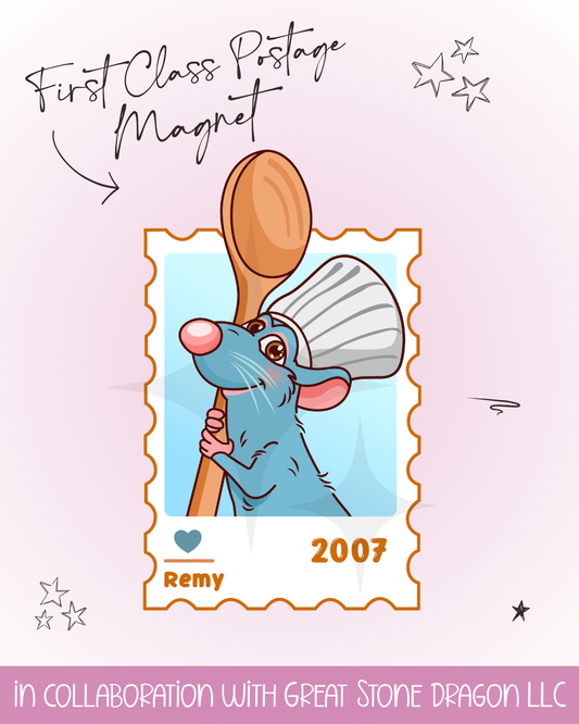 First Class Postage Magnet - Remy