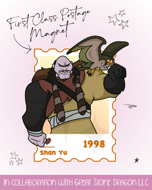 First Class Postage Magnet - Shan Yu