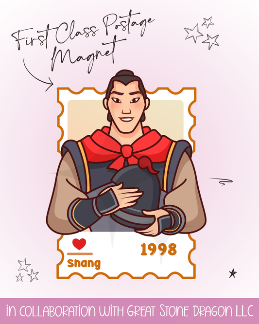 First Class Postage Magnet - Shang