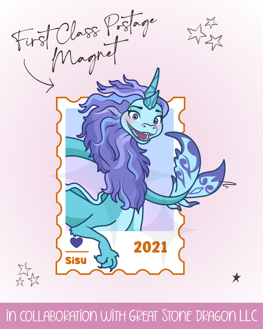 First Class Postage Magnet - Sisu