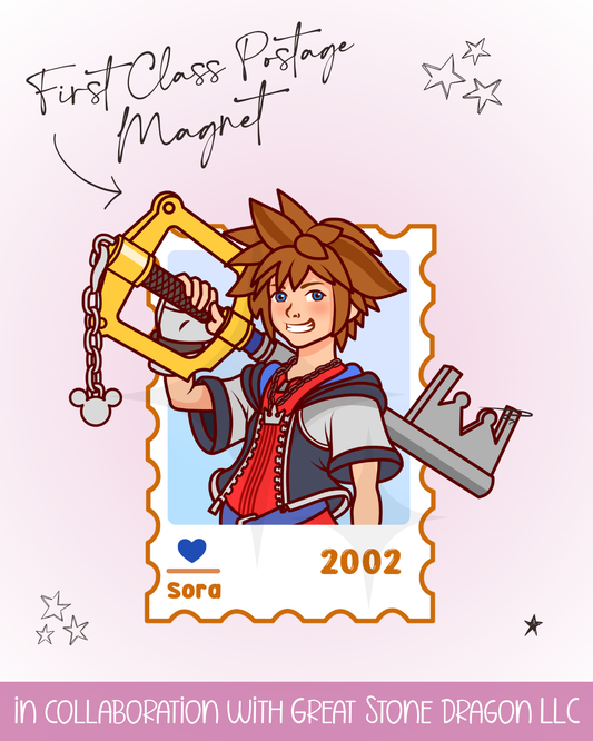First Class Postage Magnet - Sora