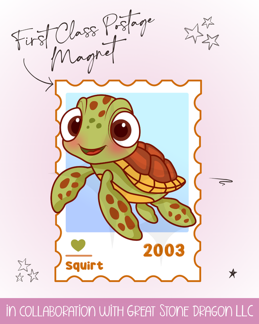 First Class Postage Magnet - Squirt