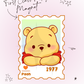 First Class Postage Magnet - Pooh