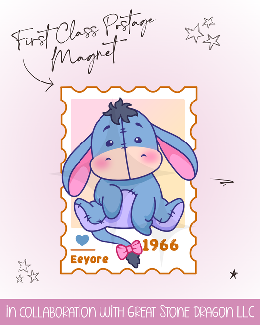 First Class Postage Magnet - Eeyore