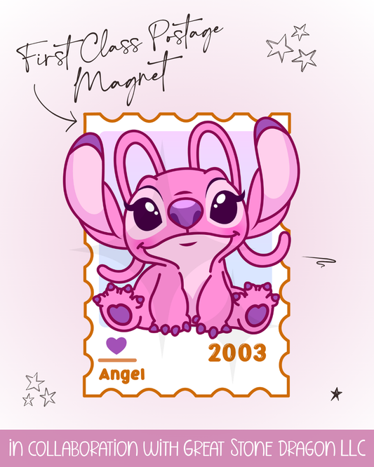 First Class Postage Magnet - Angel