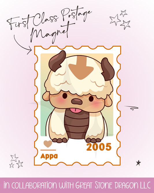 First Class Postage Magnet - Appa