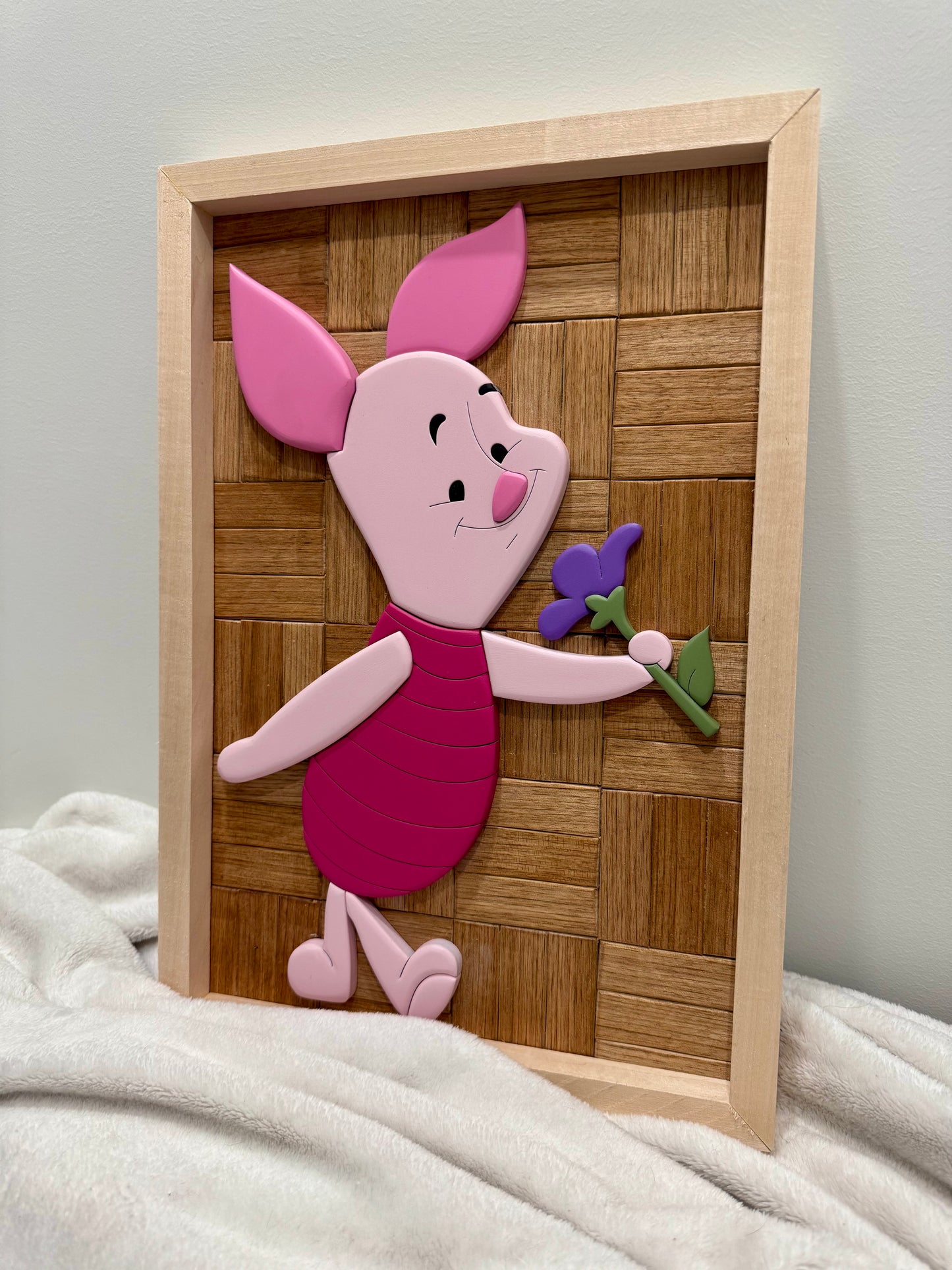 Piglet with Flower