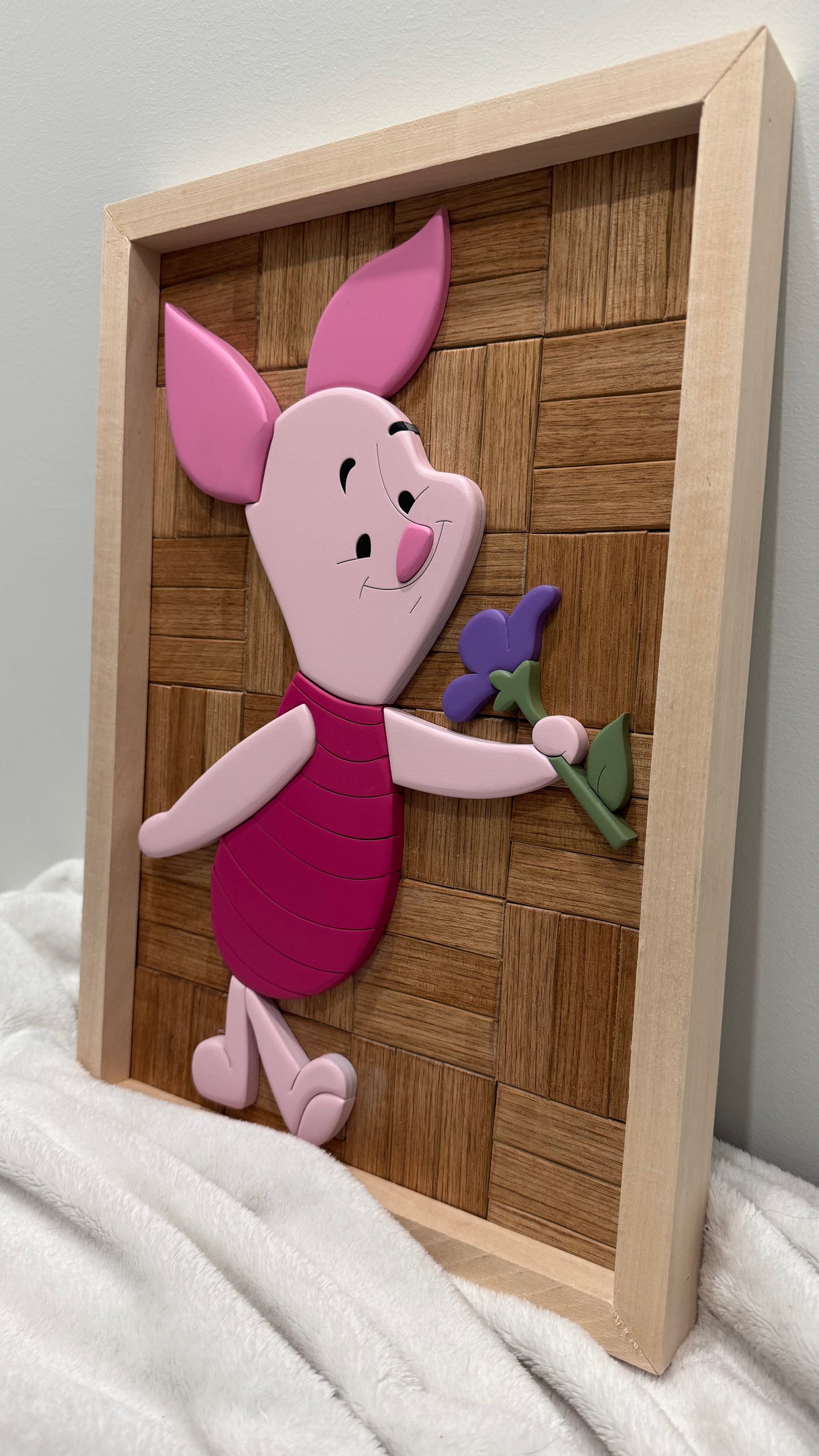 Piglet with Flower