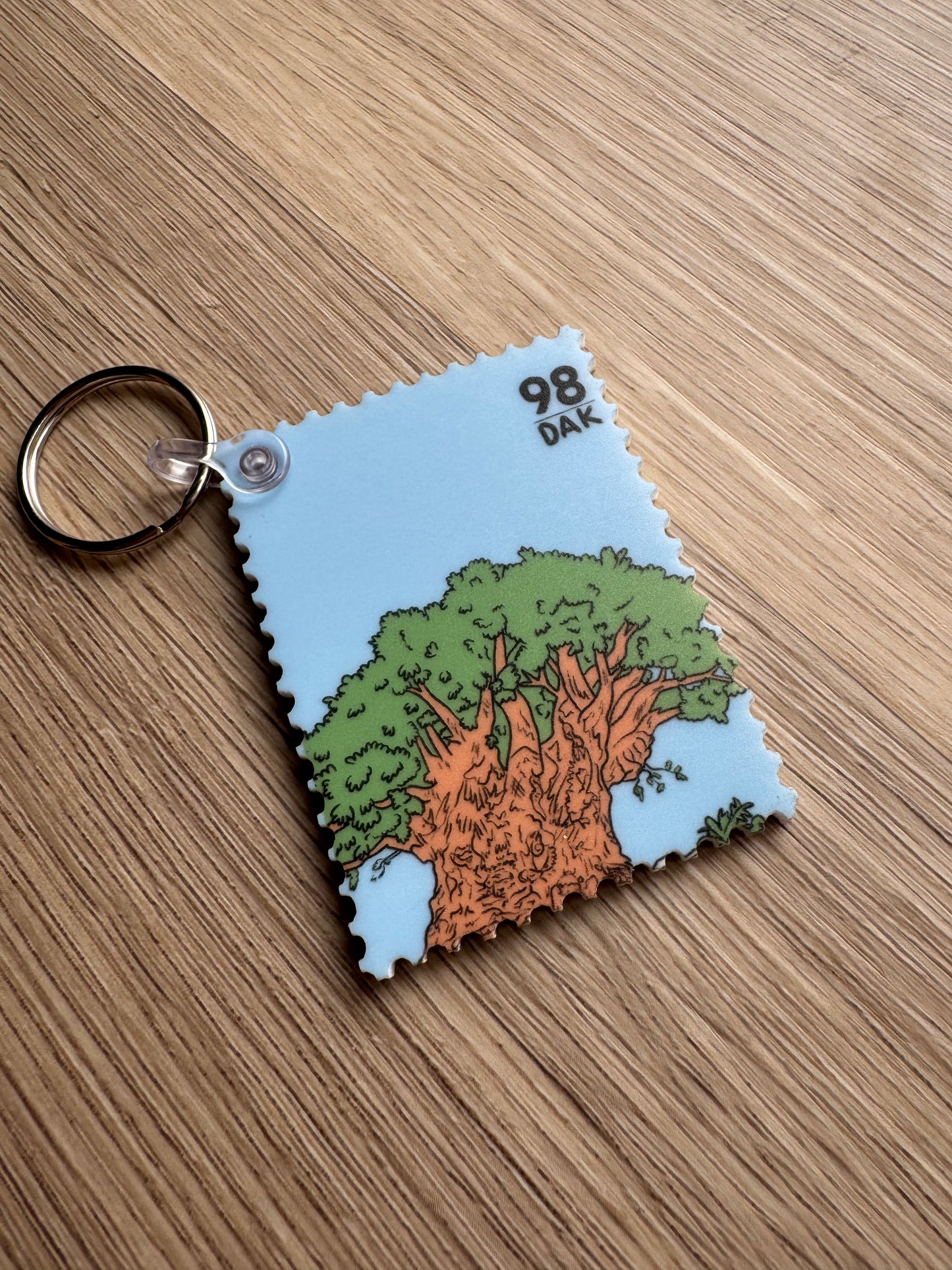 Animal Kingdom Stamp Keychain