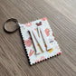 Snacks Stamp Initial Keychain
