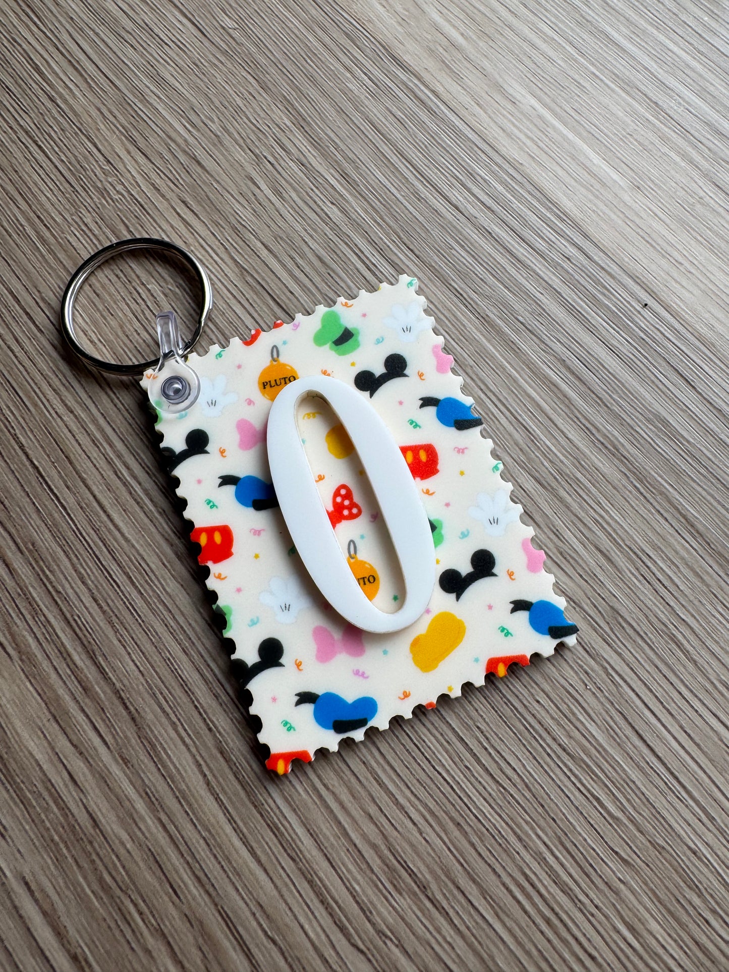 Sensational 6 Stamp Initial Keychain