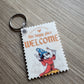 Welcome Mouse Stamp Keychain