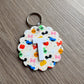 Sensational 6 Scalloped Initial Keychain