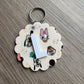 Friends Scalloped Initial Keychain