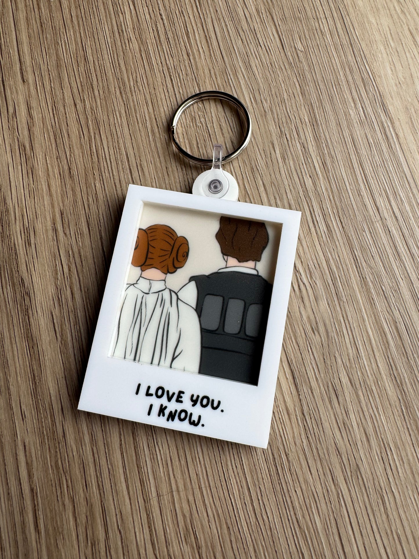 Portrait Keychain - Han & Leia