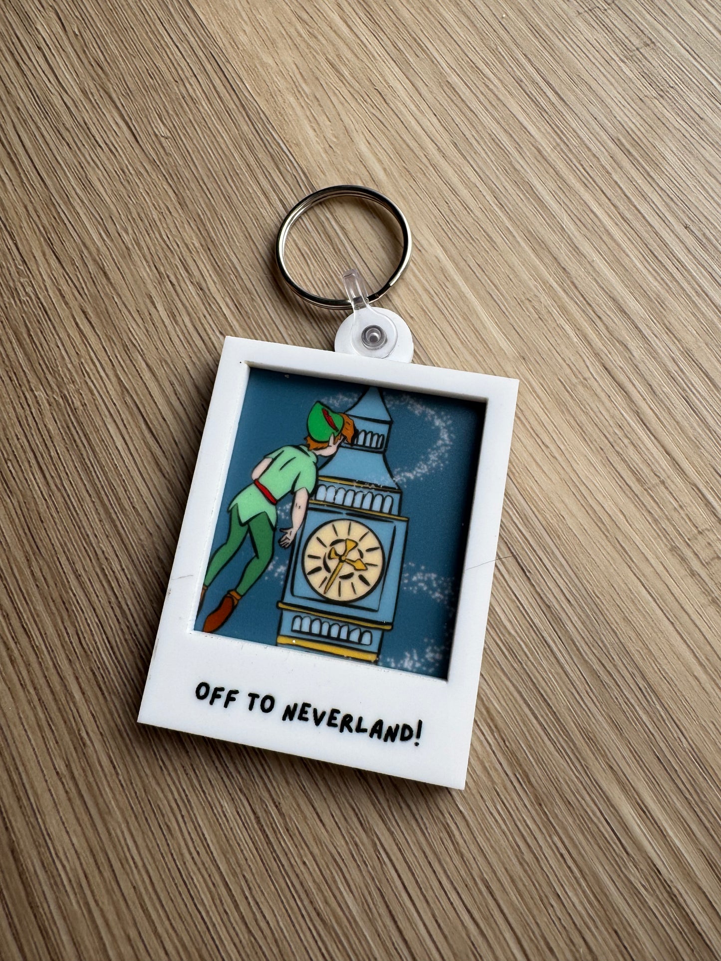 Portrait Keychain - Off to Neverland