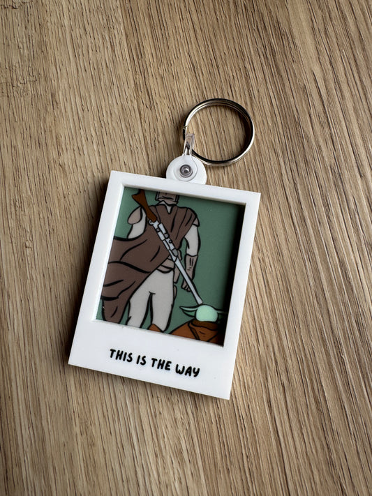 Portrait Keychain - This is the Way