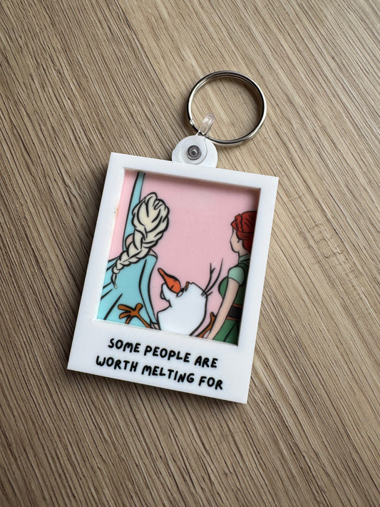 Portrait Keychain - Worth Melting For