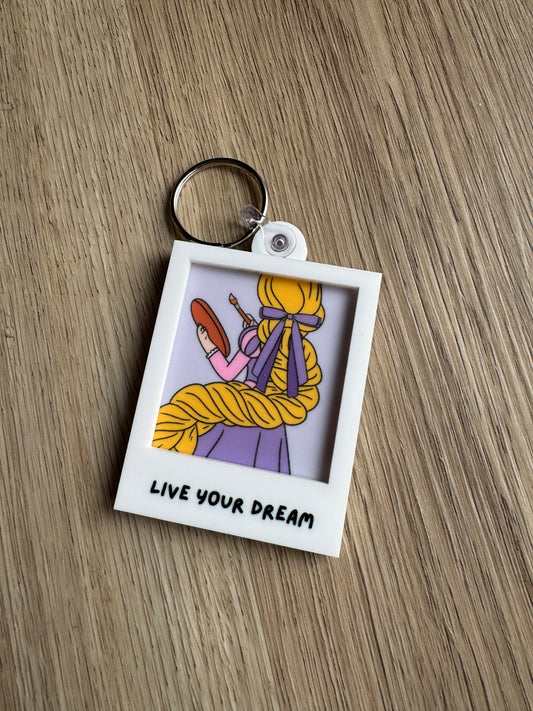 Portrait Keychain - Live Your Dream