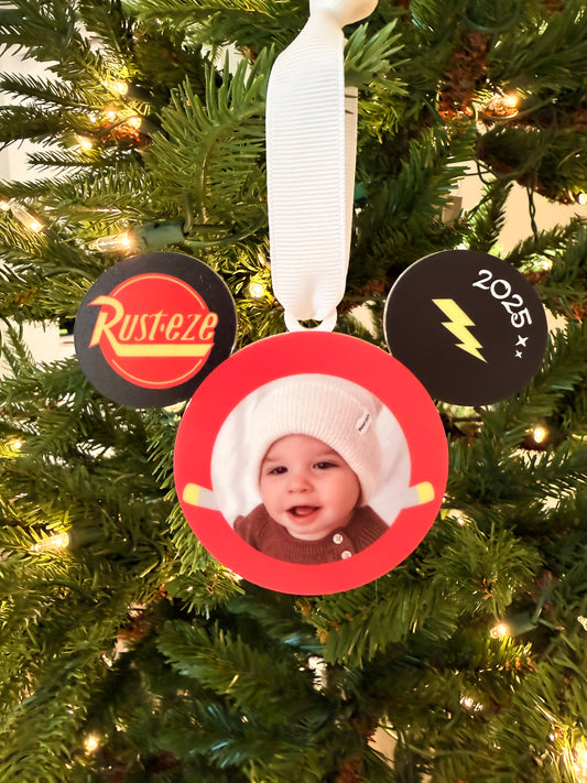 Lightning Photo Ornament