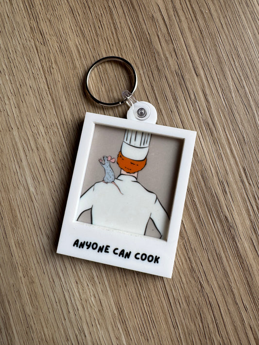 Portrait Keychain - Anyone Can Cook