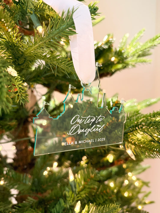 Our Trip to Disneyland Castle Ornament