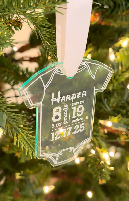 Baby's First Christmas Onesie Ornament